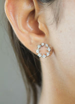 Cargar imagen en el visor de la galería, silver cruise viper earrings Bombay Sunset