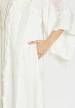 Carica l'immagine nel visualizzatore della Galleria, Ondelia Kimono bianco