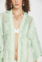 Load image into Gallery viewer, Dore Green Poncho