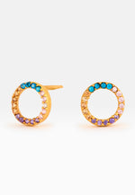 Load image into Gallery viewer, Circle Constellation Earrings