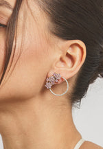 Load image into Gallery viewer, Golden Salamander Pink Earrings