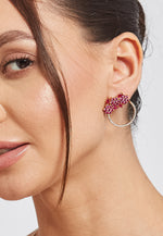 Load image into Gallery viewer, Golden Salamander Red Earrings