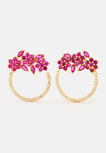 Load image into Gallery viewer, Golden Salamander Red Earrings