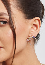 Load image into Gallery viewer, Golden Salamander Multicolor Earrings