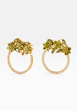 Load image into Gallery viewer, Golden Salamander Olive Earrings