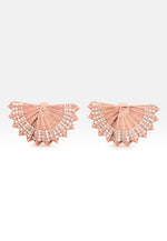 Load image into Gallery viewer, Mini-Abanicho Rose-gold Earrings