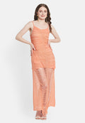 Schimmerndes rosa Kleid