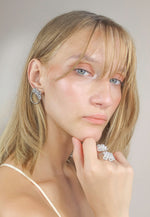 Charger l’image dans le visualiseur de galerie, silver salamander earrings Bombay Sunset