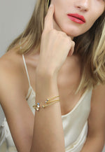 Carica l'immagine nel visualizzatore della Galleria, bracciale orbit onyx Bombay Be Sunset