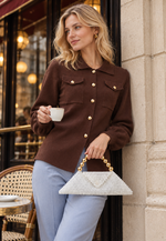 Carregar imagem no visualizador da Galeria, Arctic Handbag — Parisian café close editorial — 20261010