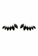 Load image into Gallery viewer, silver stepping earrings Bombay Sunset