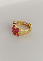 Load image into Gallery viewer, stepping stone ring Bombay Sunset