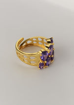 Load image into Gallery viewer, stepping stone ring Bombay Sunset