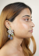 Load image into Gallery viewer, golden zeus earrings Bombay Sunset