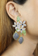 Load image into Gallery viewer, golden zeus earrings Bombay Sunset