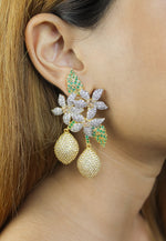 Load image into Gallery viewer, Golden Zeus Earrings Bombay Sunset