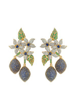 Load image into Gallery viewer, golden zeus earrings Bombay Sunset