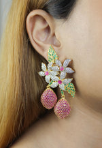 Load image into Gallery viewer, golden zeus earrings Bombay Sunset