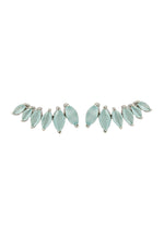 Load image into Gallery viewer, silver stepping earrings Bombay Sunset