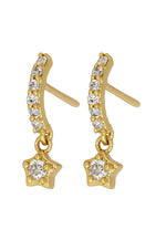 Charger l’image dans le visualiseur de galerie, crescent moon star earrings Bombay Sunset