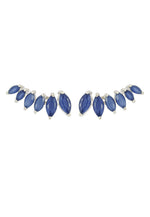 Load image into Gallery viewer, silver stepping earrings Bombay Sunset