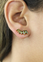 Load image into Gallery viewer, stepping stone earrings Bombay Sunset