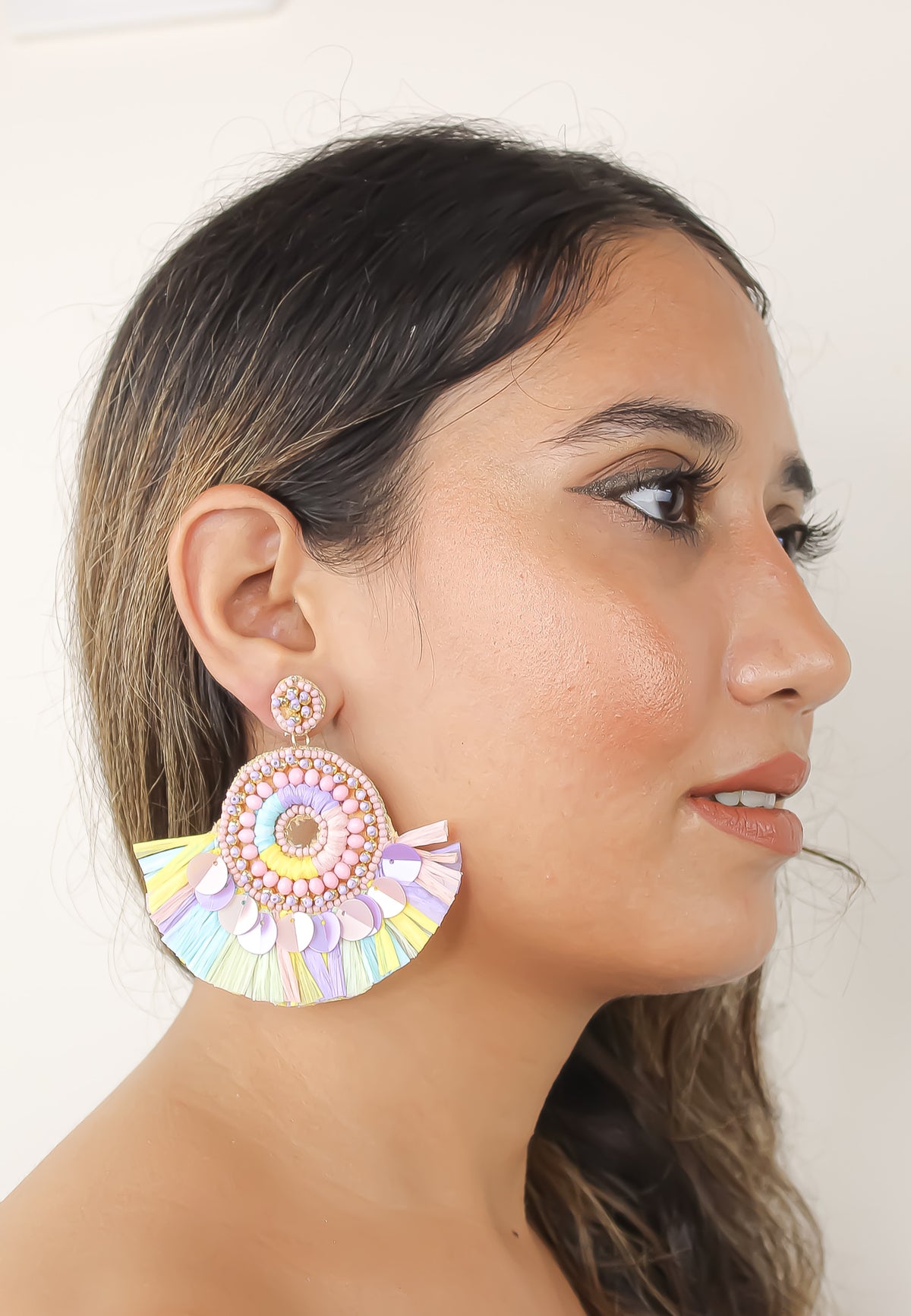 habanera earrings Bombay Sunset
