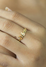 Cargar imagen en el visor de la galería, Anillo Libra Zodiac Bombay Be Sunset
