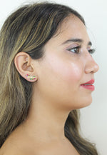 Cargar imagen en el visor de la galería, pendientes con alas doradas Bombay Be Sunset