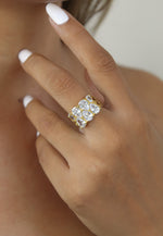 Load image into Gallery viewer, stepping stone ring Bombay Sunset