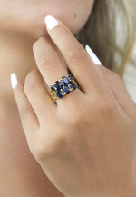 Load image into Gallery viewer, stepping stone ring Bombay Sunset