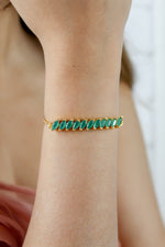 Load image into Gallery viewer, Crystal Spikes Bracelet Bombay Sunset