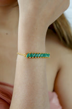 Load image into Gallery viewer, crystal spikes bracelet 1 Bombay Sunset