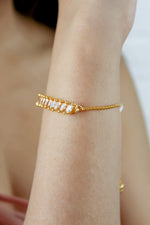 Load image into Gallery viewer, crystal spikes bracelet 1 Bombay Sunset
