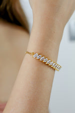 Load image into Gallery viewer, crystal spikes bracelet 1 Bombay Sunset