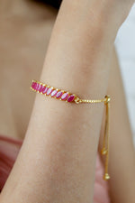 Load image into Gallery viewer, crystal spikes bracelet 1 Bombay Sunset