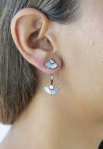 Load image into Gallery viewer, double shine earrings Bombay Sunset