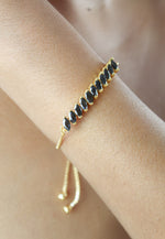 Load image into Gallery viewer, crystal spikes bracelet 1 Bombay Sunset