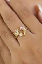 Cargar imagen en el visor de la galería, anillo Rieti con forma de corazón Bombay Be Sunset