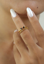 Cargar imagen en el visor de la galería, Anillo Albinia Bow ring Bombay Be Sunset
