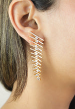 Cargar imagen en el visor de la galería, pendientes fishbone Bombay Be Sunset