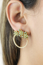 Load image into Gallery viewer, golden salamander earrings Bombay Sunset