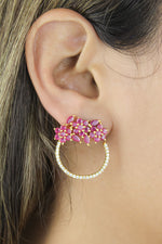 Load image into Gallery viewer, golden salamander earrings Bombay Sunset