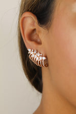 Load image into Gallery viewer, london climber earrings with stones Bombay Sunset