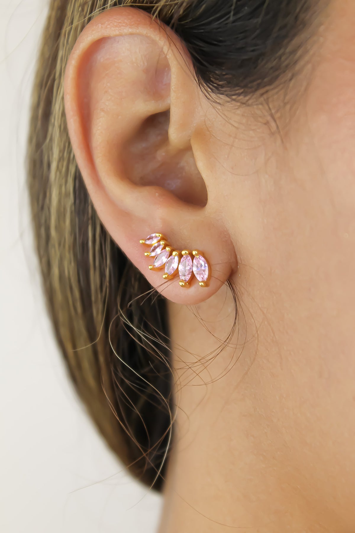 stepping stone earrings Bombay Sunset