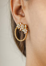 Load image into Gallery viewer, golden salamander earrings Bombay Sunset