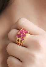 Load image into Gallery viewer, Stepping Stone Ring Bombay Sunset
