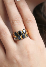 Load image into Gallery viewer, stepping stone ring Bombay Sunset