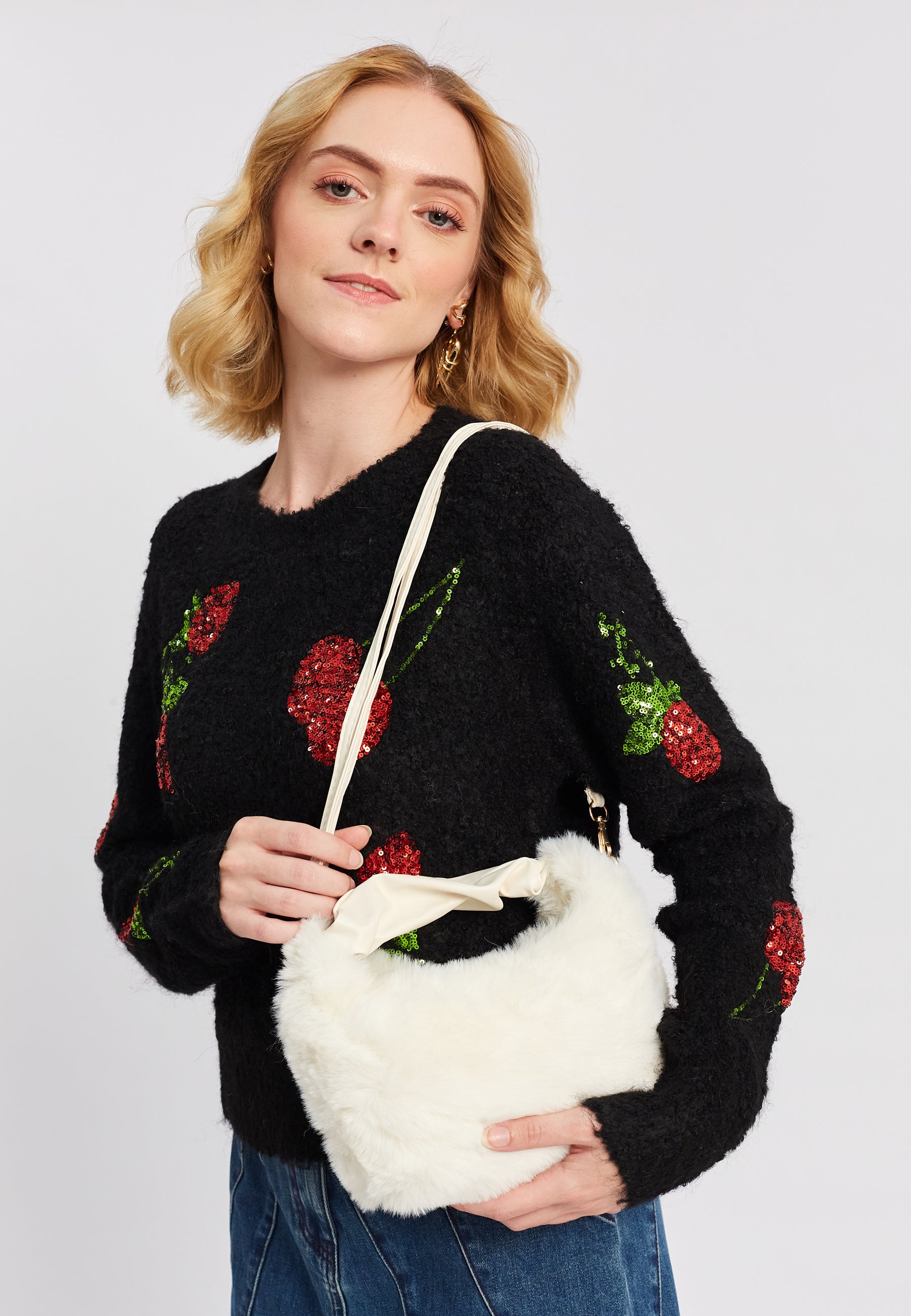 Ada White Handbag