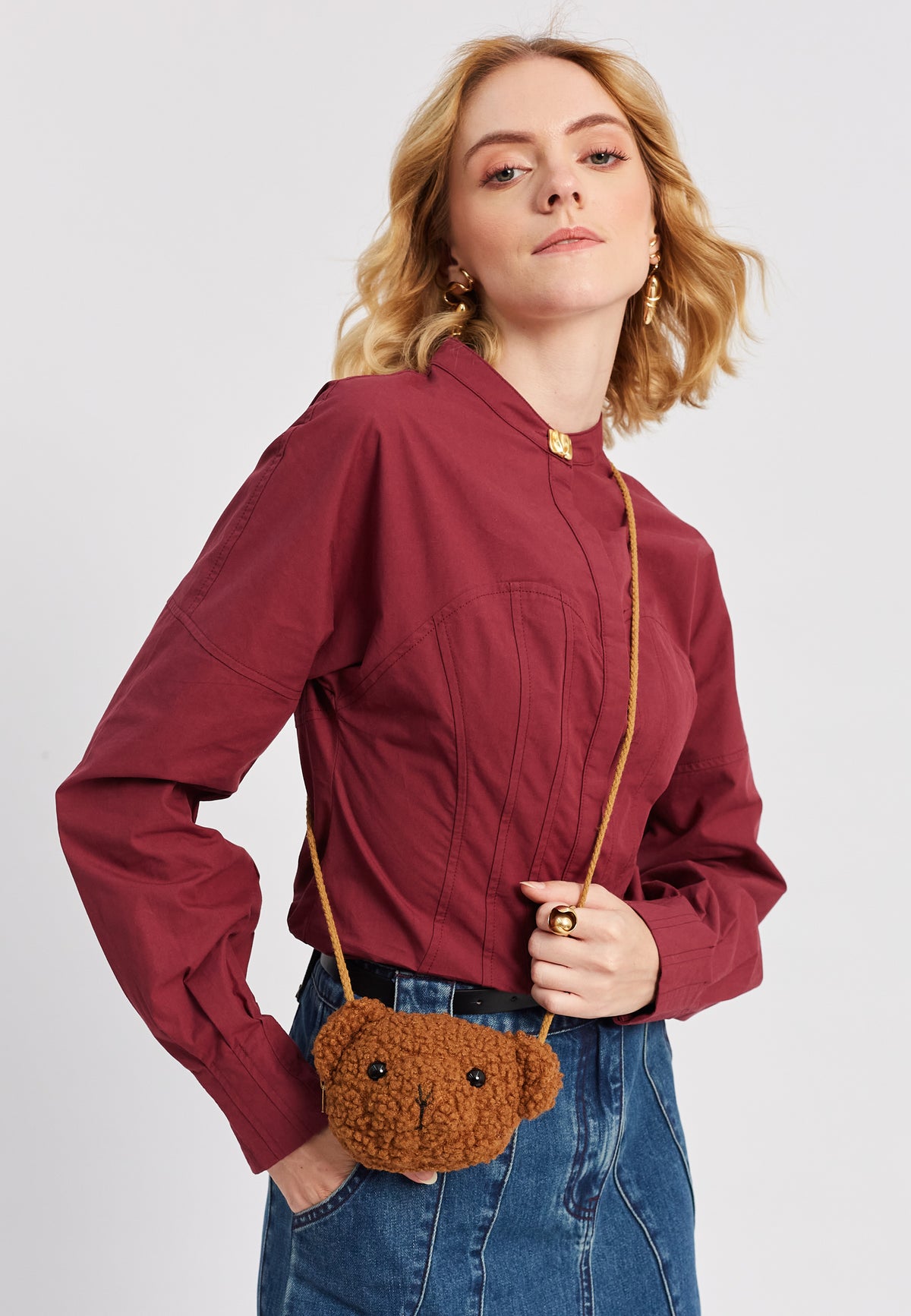 Teddy Braune Handtasche
